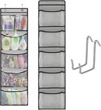Merkloos / Sans marque Hangende Organizer - Opbergnet - Ruimte Besparen - Zichtbaar Ontwerp - 130x33cm - Grijs