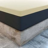 Suite sheets Topper Hoeslaken Jersey Crème Lits-Jumeaux - 180/190 x 200 cm