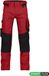 DASSY Werkbroek met stretch en kniezakken Rood/Zwart Maat 50