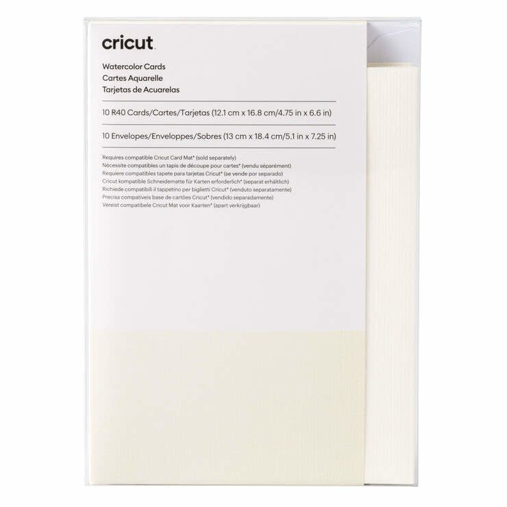 Cricut 2009985 Standard Greeting Card - Ivory, White - 20 Pack