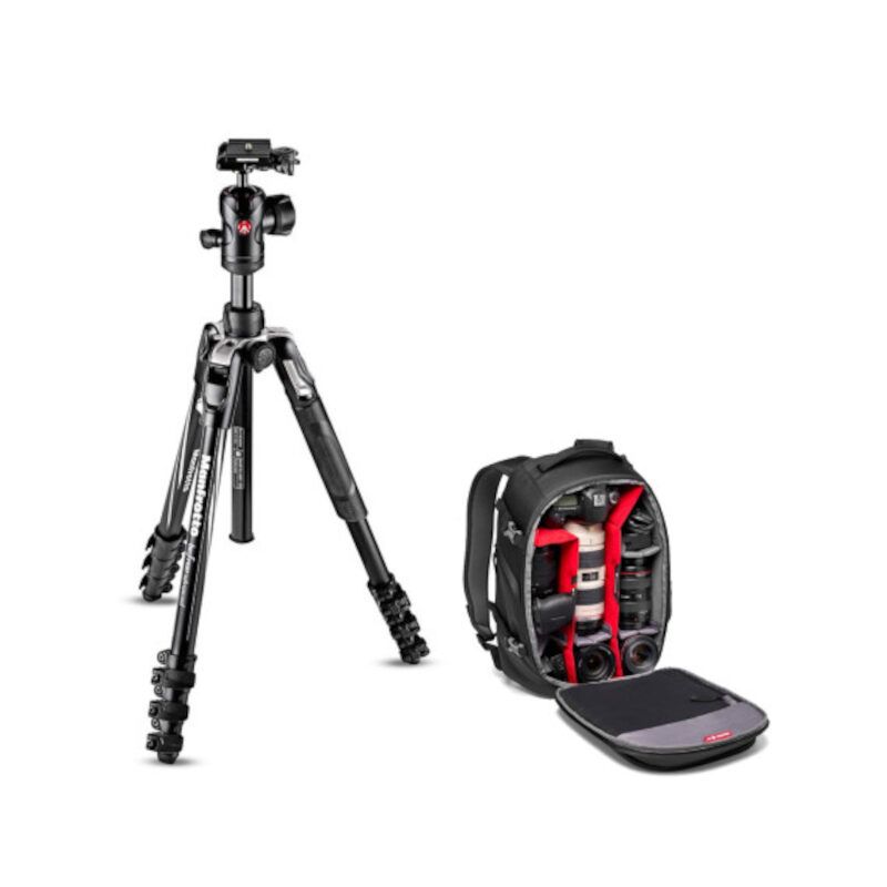 Manfrotto BeFree Advanced Live Aluminum Tripod + Backpack - 8024221735758