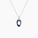 Collier Poire Argent Blanc Oxyde de Zirconium