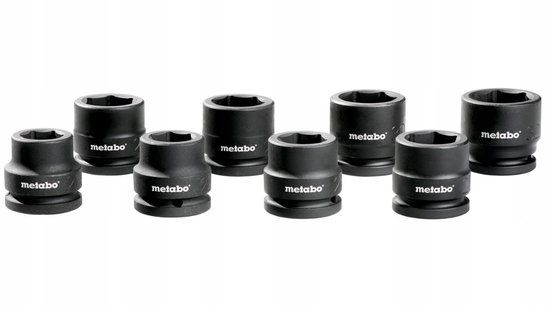 Metabo Slagdoppenset 3/4" 8 Delig 21-32 mm