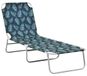 Fauteuil pliable avec dossier réglable pour jardin et plage