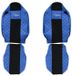 F-CORE FX11 BLUE Housse de siège avant, Bleu, Skaï, À motifs