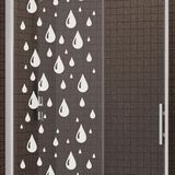 Ambiance Sticker Privacyfolie voor ramen - GENTLE RAIN - Zelfklevend privacyscherm voor ramen en douchedeuren - 120x35cm