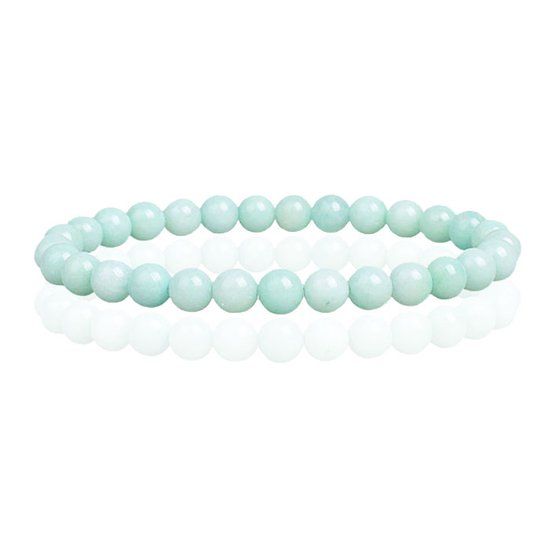 Memphis 6mm Green Jade Natural Stone Bracelet