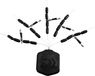 DAIWA NZon Heli Feeder Rig, bouchon en caoutchouc hélicoptère, noir, 5 pièces, 13308-002