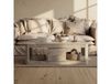 Table basse TORONTO en bois de manguier 118x65x40 blanc huilé