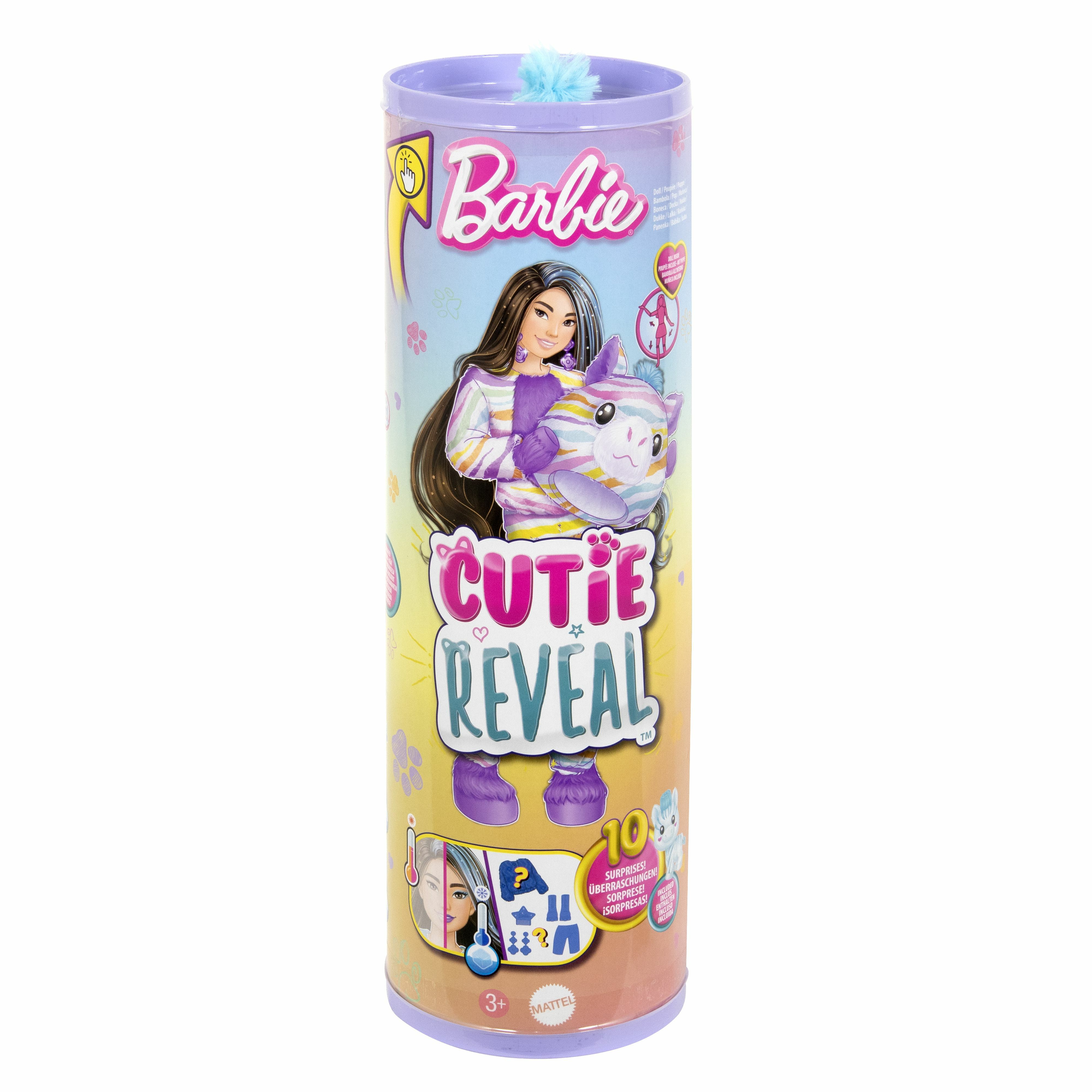 Barbie Cutie Reveal Color Dream Zebra Fashion Doll