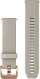 Garmin Quick Release 20 mm Band - Light Sand with Rose Gold Clasp