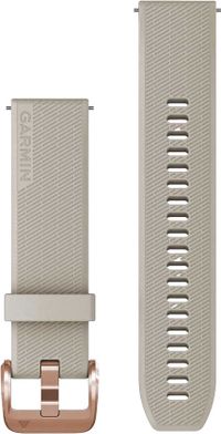 Garmin Quick Release 20 mm Band - Light Sand with Rose Gold Clasp