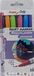 Pentel Arts Paint Marker MSP10, 6 permanente markers, fijne punt, zwart/paars/roze/oranje/lichtgroen/hemelsblauw