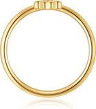 Glanzstücke München Ring Zilver Groen Zirkonia Bloem