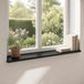 vidaXL - Raamprofielen - 2 stuks - Zwart - 100 x 40 x 2 cm - Massief beukenhout