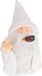 Relaxdays Tuinkabouter met middelvinger en sigaar - 15 cm - Wit