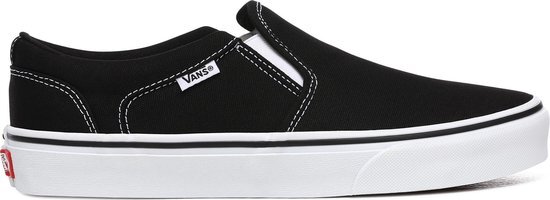 Vans Asher Canvas Heren Sneakers - Black/White - Maat 44