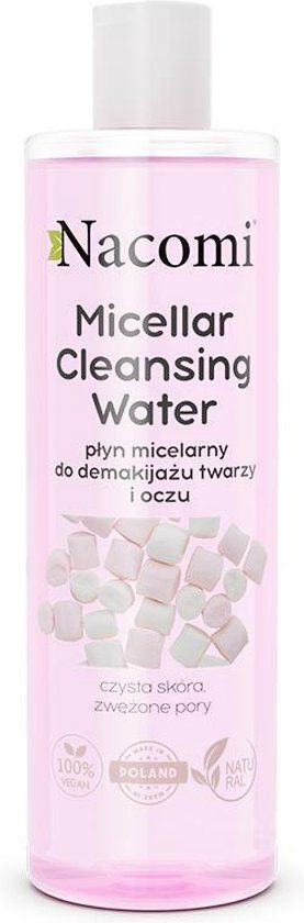 Nacomi Micellar Cleansing Water - 400ml - Verkleint Poriën