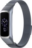By Qubix Qubix - Milanese Smartwatch Bandje - Grijs - Geschikt voor Samsung Galaxy Fit 2