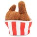 Barkbox 2-in-1 interactief pluche hondenspeelgoed - Rip and Reveal Hondenspeelgoed voor middelgrote en grote honden - stimulerend piepende huisdierverrijking en puppyspeelgoed | Bucket o'Fried Licken