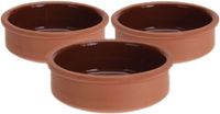 Excellent Houseware Terracotta Tapasschalen - 3 stuks