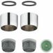 Grohe Reserveonderdelen - Set van waterbesparende perlators, chroom 40527000