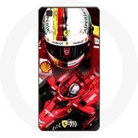 Maniacase Etui voor Huawei P8 Lite Formule 1 Sebastian Vettel F1 Rood