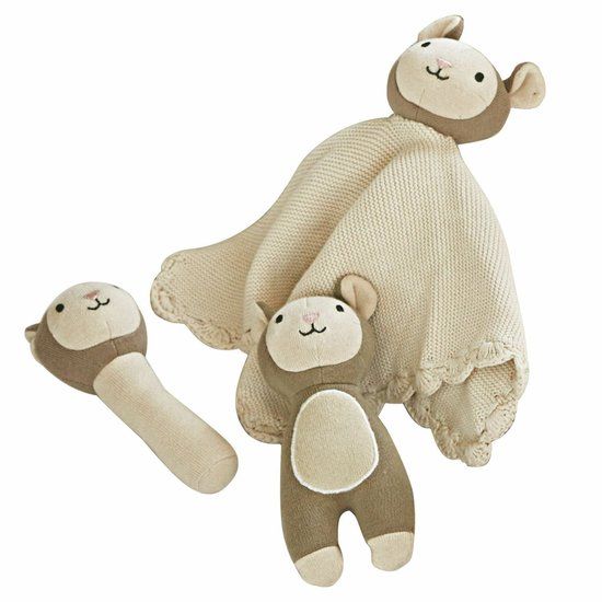 LOBERON Knuffel set van 3 Playfulo crème