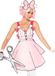 Leg Avenue Paper Doll Kostuum - Maat M - Roze