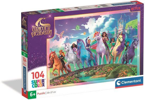 Clementoni Unicorn Academy Puzzel 104 stukjes