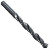 Boor Amerika Qualtech Jobber Lengte Boor, Zwart Oxide Finish, Ronde Schacht, Spiraalfluit, Hoge Snelheid Staal, Ongecoat (Helder) Finish, 118 Graden, Rechts Hand, 78" Lengte, 41/64 Inches, 1