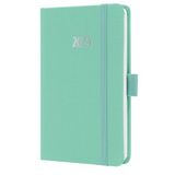 Sigel agenda 2024 - Jolie Feel - A6 - hardcover - 7 dagen / 2 pagina's - mighty mint