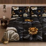 PETTI Artigiani Italiani Bedrukt winterdekbed 270 × 260 cm | Bloemen 05 6