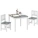 AIYAPLAY Kinderzitgroep kindertafel met 2 stoelen voor kinderen Grijs