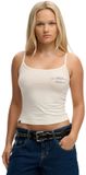 Superdry Athletic Essential Graphic Cami Mouwloos T-shirt Wit M Vrouw