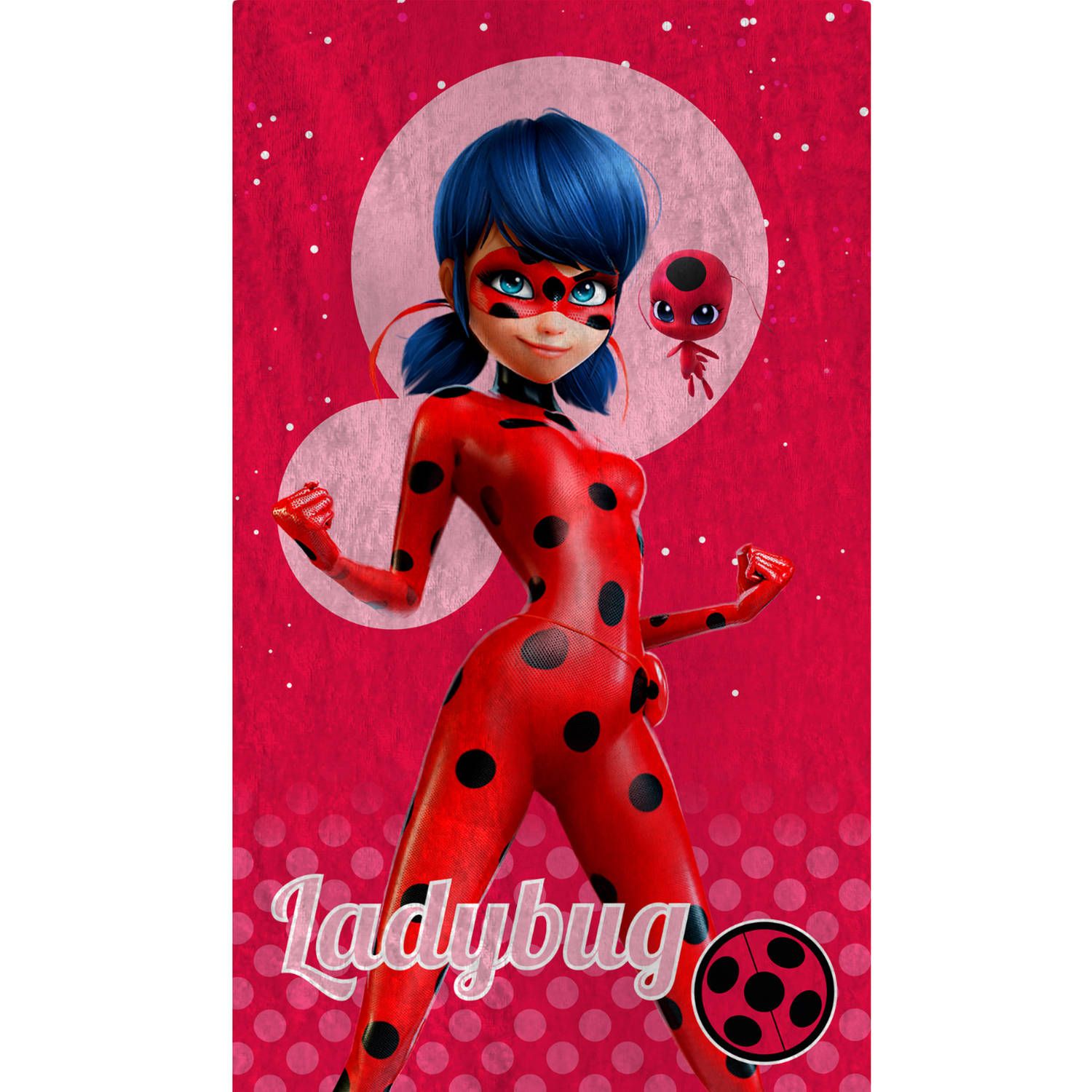 Miraculous Supergirl Strandlaken - 70 x 120 cm - Rood