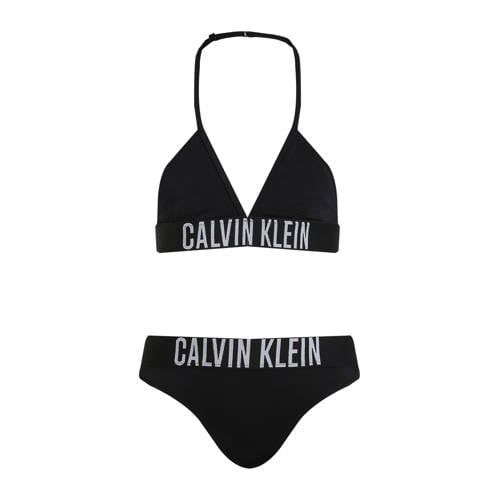Calvin Klein triangel bikini zwart Meisjes Polyamide Logo - maat 128/140