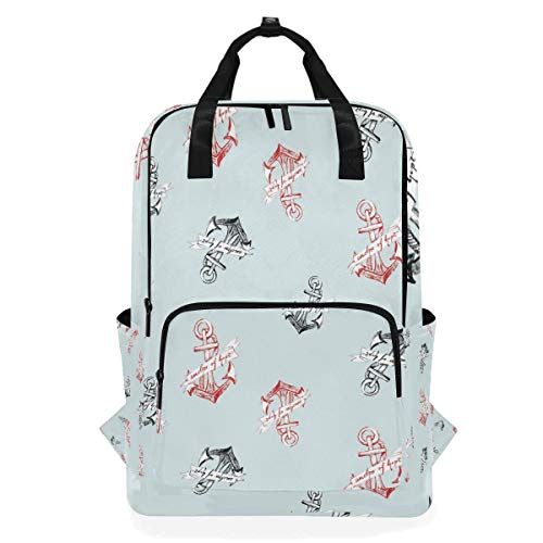 MONTOJ Travel Rugzak Anker Tegel Patroon School Rugzak - 5721985144798
