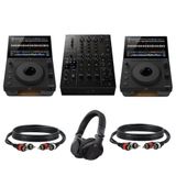 AlphaTheta 2x CDJ-1500X + DJM V5 Ensemble complet