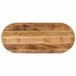 VidaXL Tafelblad Ovaal 120x50x2,5 cm Massief Ruw Mangohout