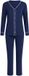 Goldenbay Pyjama Oleander Lange Mouw Donkerblauw Effen Vrouwen S