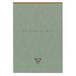 Clairefontaine 107636C - Bovengelijmd Notitieblok Flying Spirit - A5 14,8x21 cm - 140 Afscheurbare Gelinieerde Pag. Ivoorpapier 90g - Vert de Gris Omslag - 5 designs achterkant willekeurig