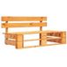 vidaXL Tuinbank pallet hout honingbruin
