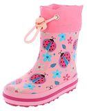 BECK Regenlaarzen 'Glückskäfer' blauw / hemelsblauw / pink / rosa / zwart