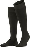 FALKE Energizing Wool met compressie wol katoen kniekousen heren bruin - maat 39-40