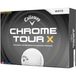 Callaway Balles de golf Chrome Tour X 2026 - 12 pièces, blanc