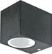 Goldlux Buitenwandlamp Boston, 1xGU10, IP44, zwart