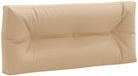 vidaXL Palletrugkussen VIANEN 100% Polyester Zand 120 x 40 x 12 cm