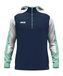 JAKO Hoodie met ritssluiting, uniseks, Dynamic, marineblauw/wit/mint, XL