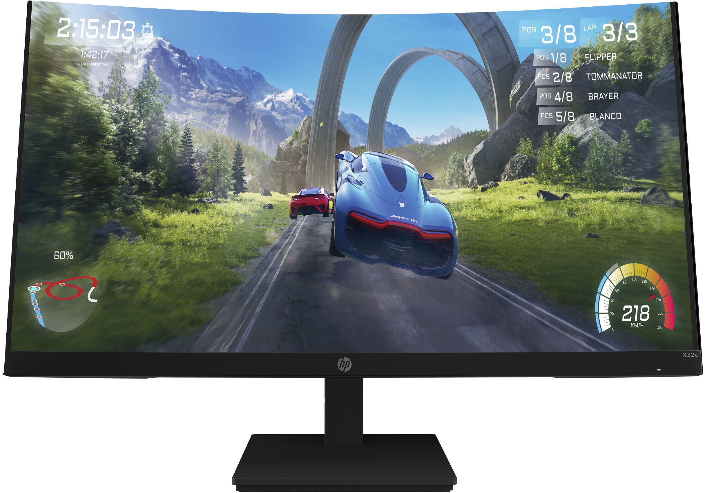 HP X32c 31.5" Full HD Curved Gaming Monitor - 165Hz, VA, AMD FreeSync